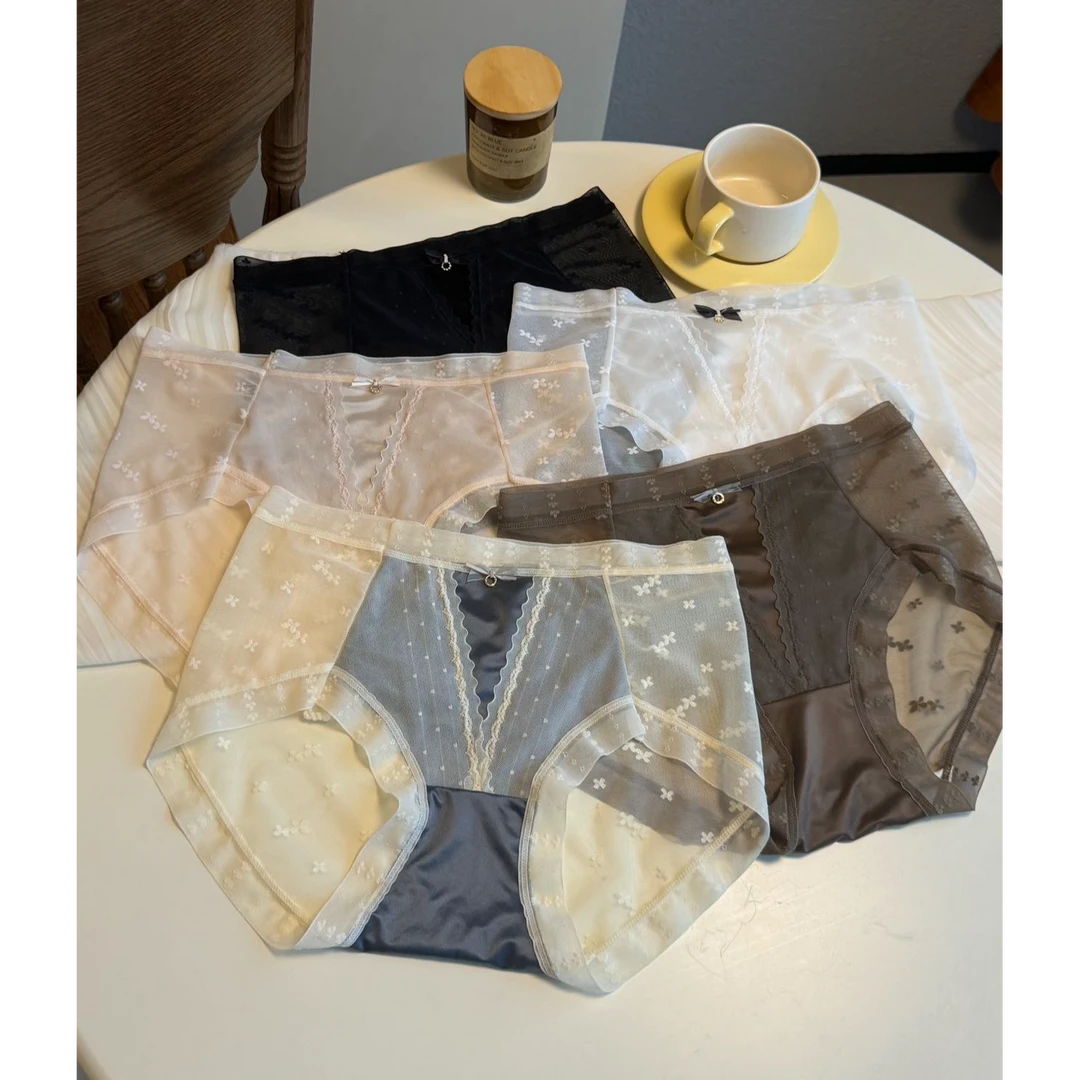 【1358】性感蕾丝女士内裤高定珠光裤6.0