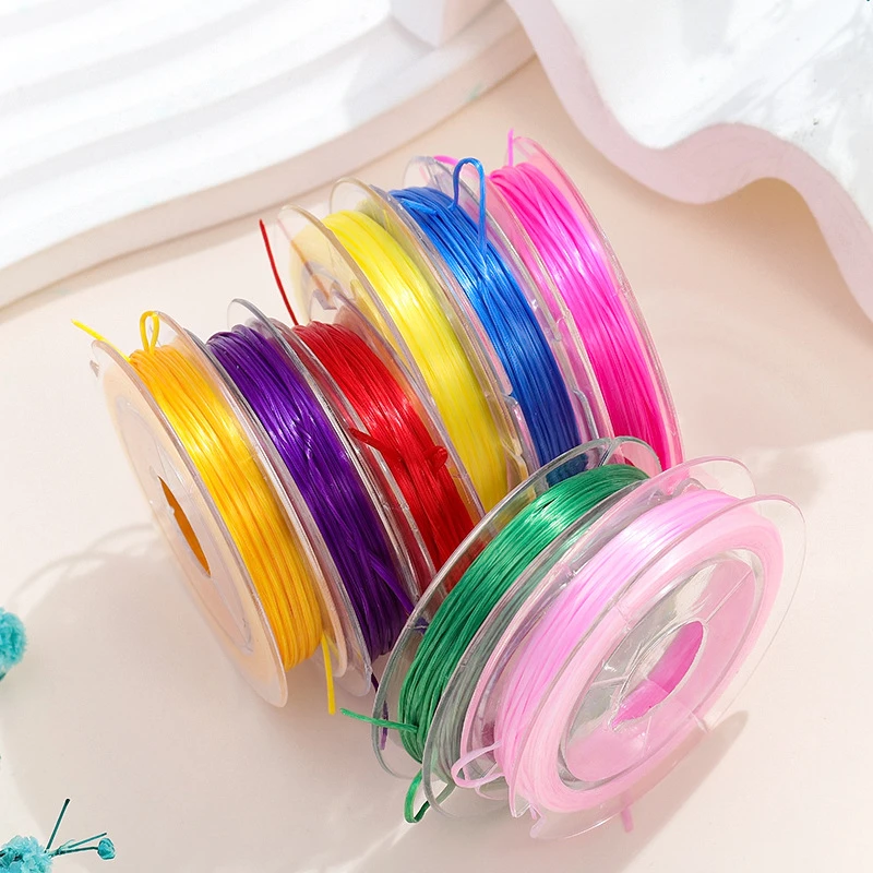 10米扁型弹力线高弹力皮筋耐用松紧绳文玩串珠手串石榴石手链线