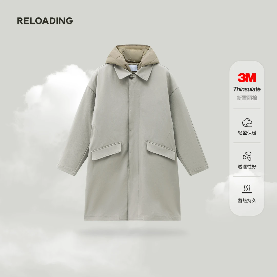 重新加载 三合一可拆卸3M新雪丽棉大牌高级感风衣款棉服
