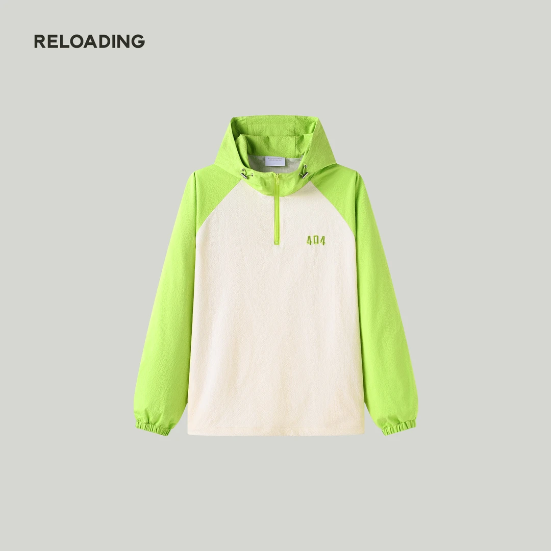 【福袋】M码藏青色撞色泡泡纱连帽骑行卫衣（尺码颜色不可换）