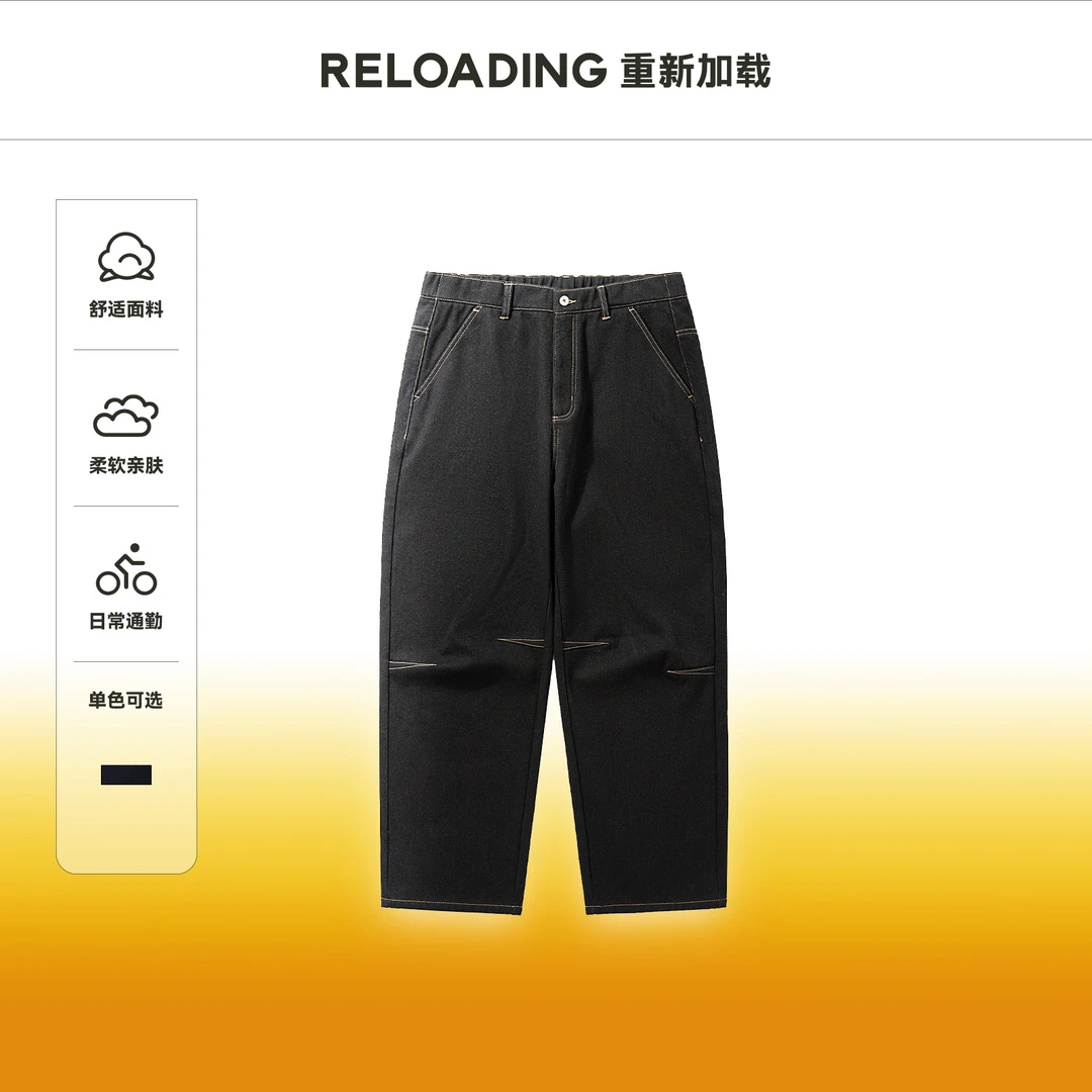 【冬款热销】重新加载 美式复古休闲显瘦百搭加绒牛仔裤