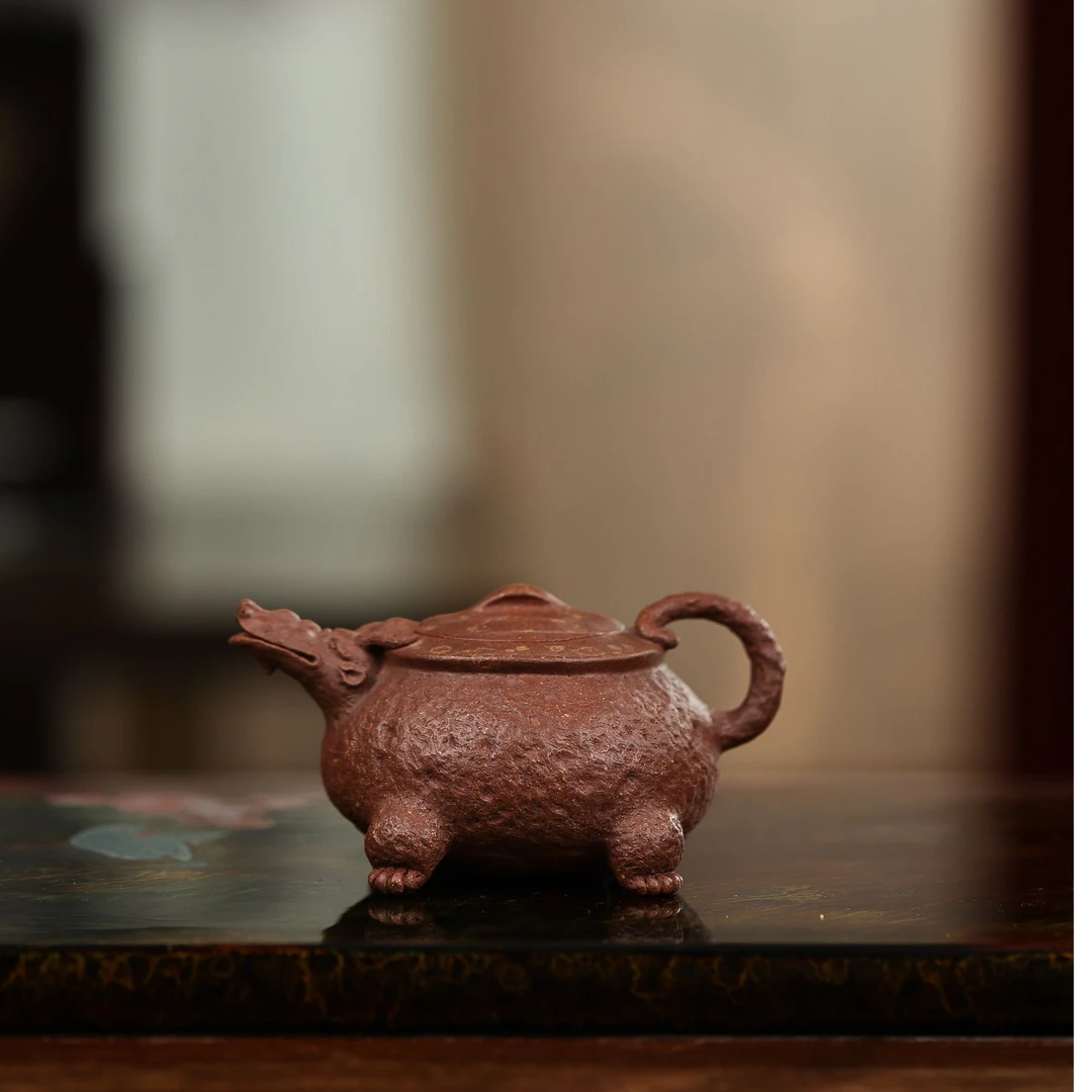 曾斌 紫砂花器设计鬼才 龙龟壶 全手工 手制 小容量