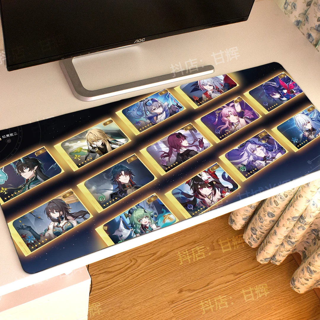 Star Rail星穹铁道周边鼠标垫超大电竞定制游戏电脑办公桌垫创意
