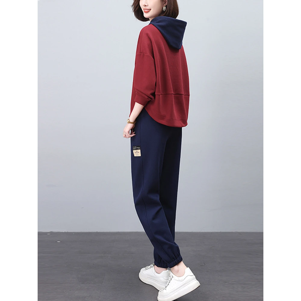 运动套装2024新款初秋穿搭一整套早秋减龄洋气时尚遮肉显瘦两件套