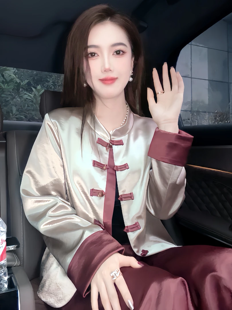 【名门贵族】早秋新中式国风显瘦复古轻奢时尚气质外套7777