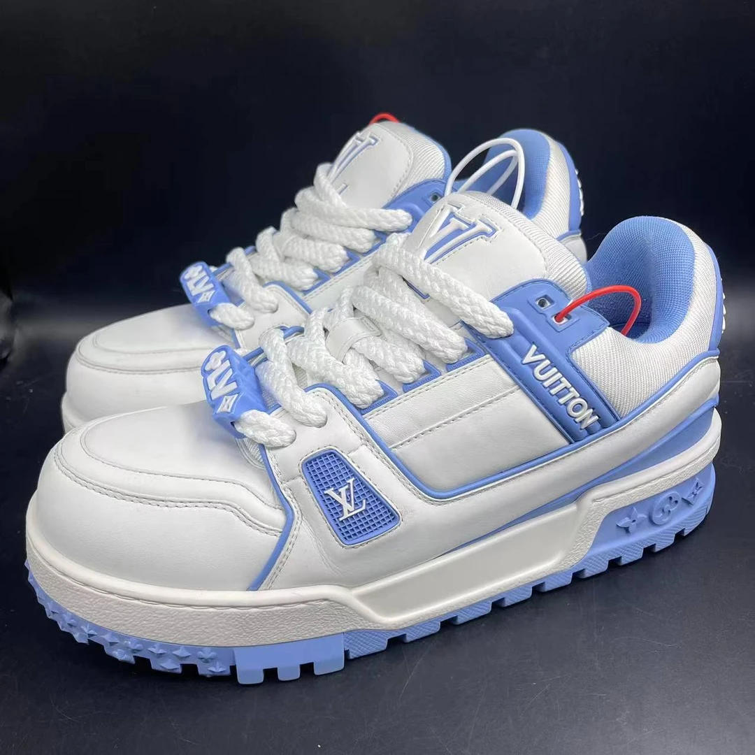 成色自定义/Louis Vuitton/路易威登雾霾蓝胖丁吹那trainer/正品/