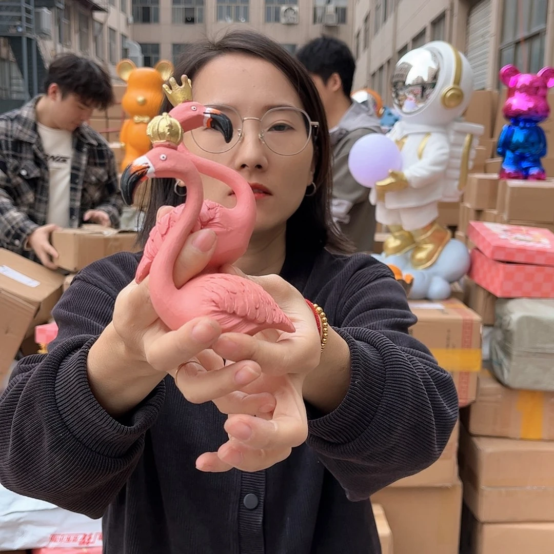 【闪购商品】树脂火烈鸟