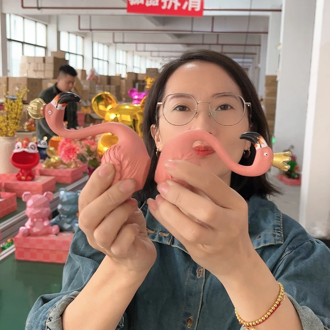 【闪购商品】树脂火烈鸟