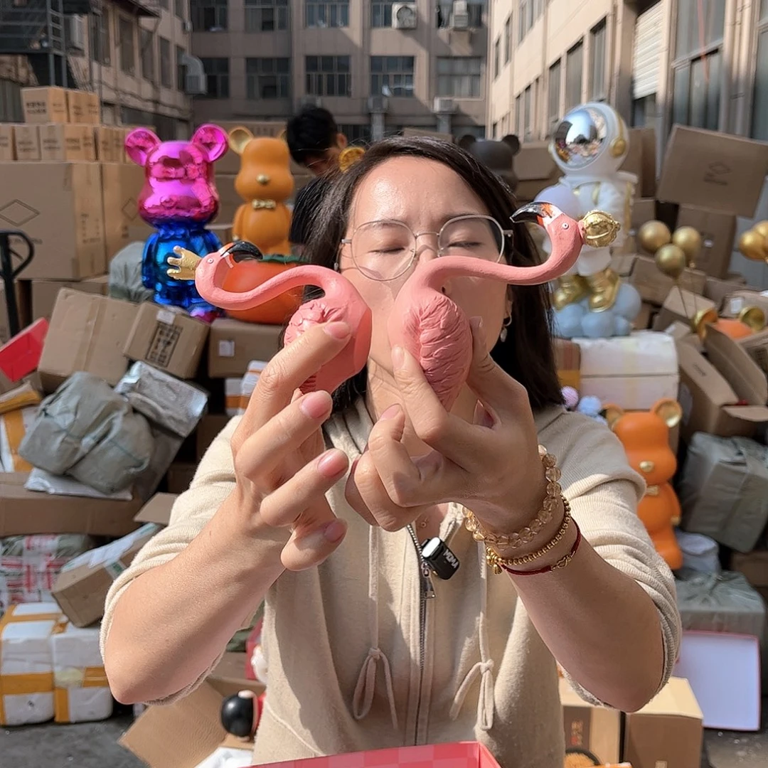 【闪购商品】树脂火烈鸟