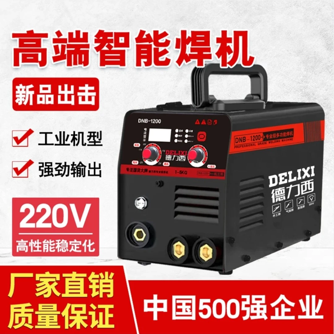 （新款）德力西三用电焊机多功能无气二保焊氩弧焊可装1-5公斤焊丝)