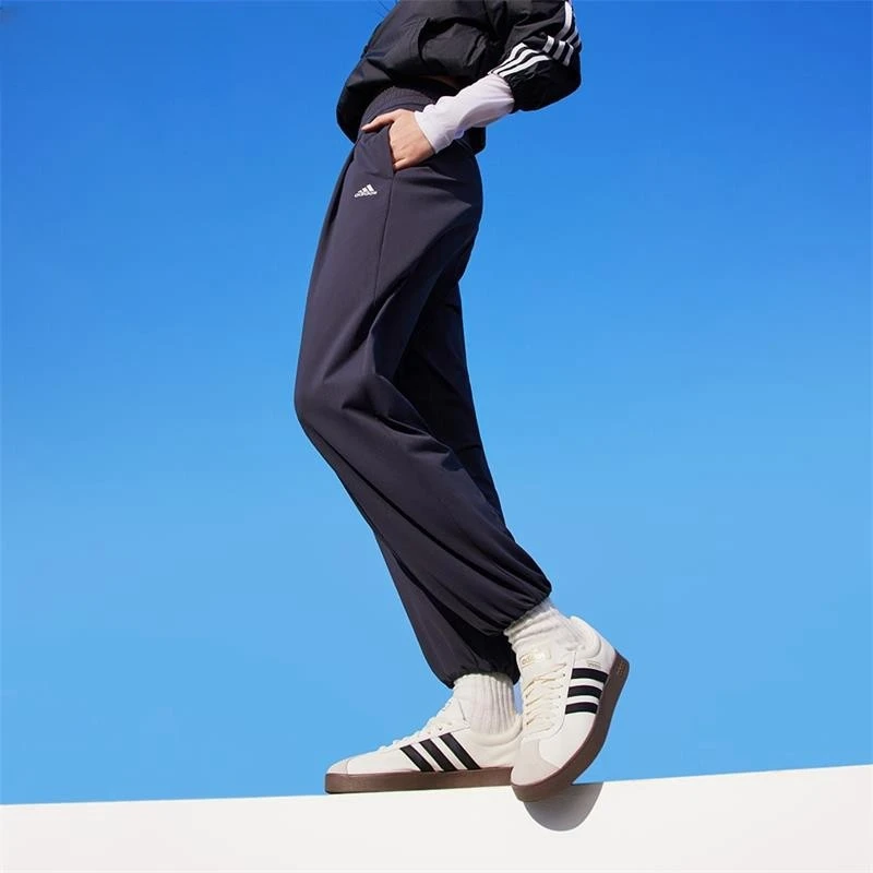 【瑕疵慎拍】阿迪达斯女子冰感垂直长裤防晒UPF50+束脚运动裤JJ1338