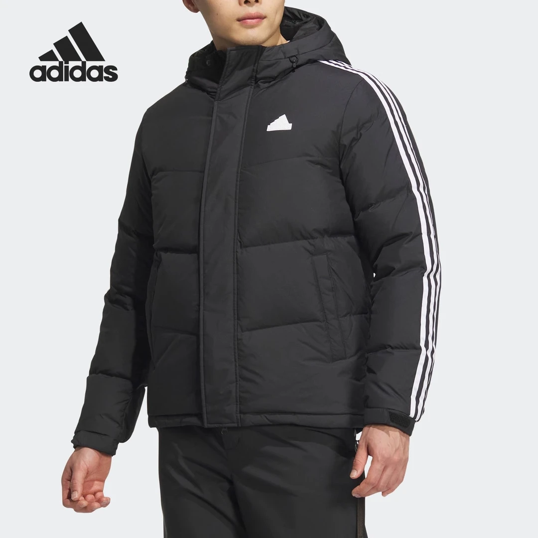 adidas阿迪达斯~冬季600蓬保暖拒水防泼防风连帽鸭绒羽绒服JW6732