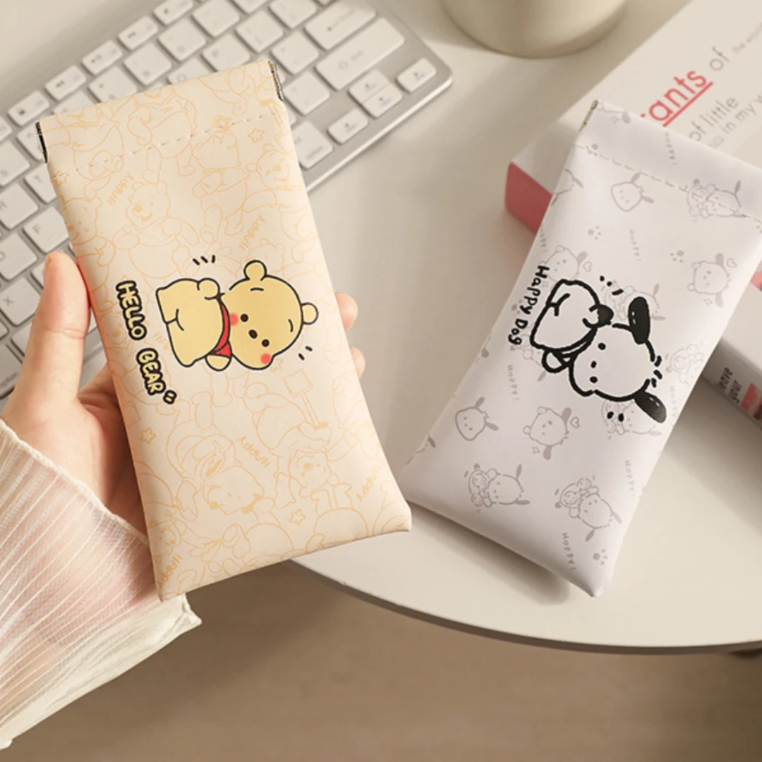 帕恰狗弹片眼镜袋墨镜太阳镜女收纳套便携抗压眼镜包卡包证件包