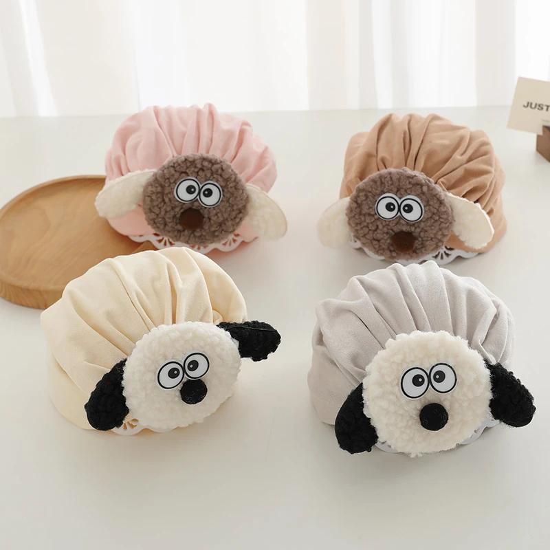 婴儿帽子春秋冬冬可爱超萌男宝宝印度帽幼儿童套头帽卡通萌宠帽