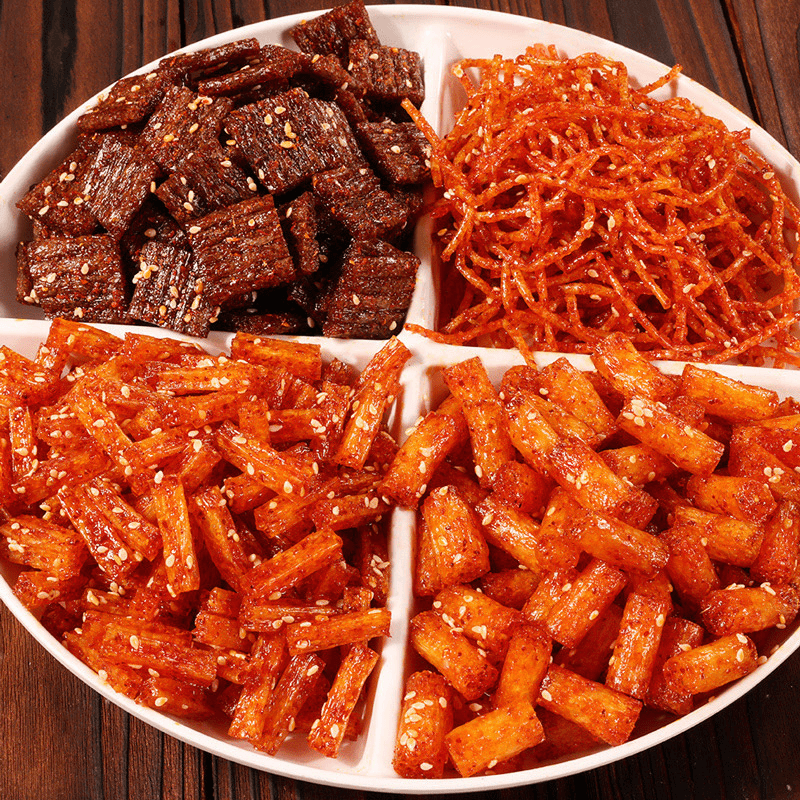 流行香辣丝辣块小包辣条组合辣味零食8090后小吃休闲食品解馋