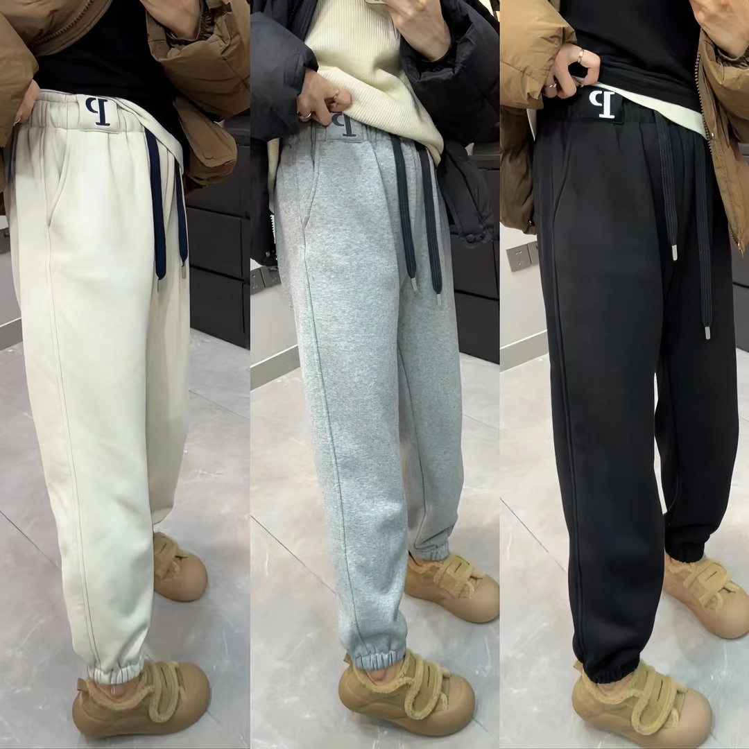 汤圆家  一款可以堆的潮牌P字母运动裤（裤长94起）