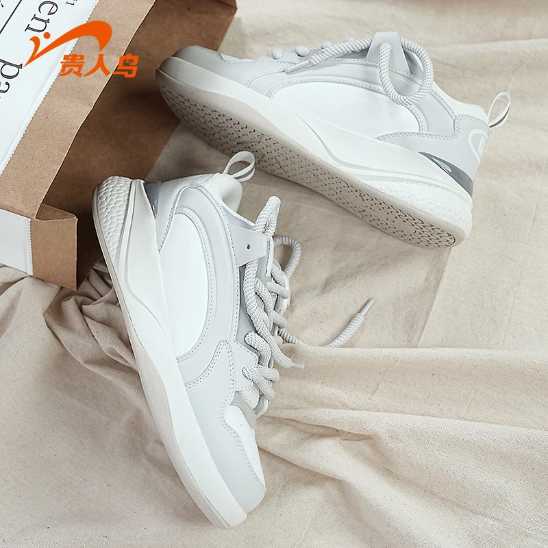 贵人鸟男鞋2023新款舒适软弹休闲鞋经典面包鞋厚底运动鞋E3B6009