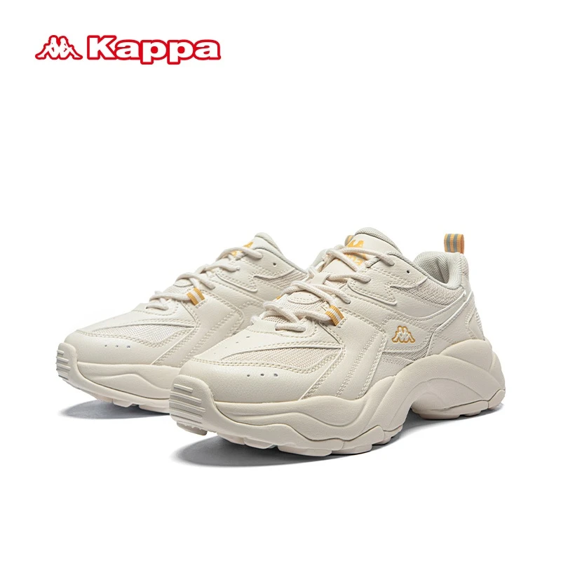 Kappa户外潮流跑鞋男女同款百搭运动鞋情侣款小个子厚底老爹鞋B