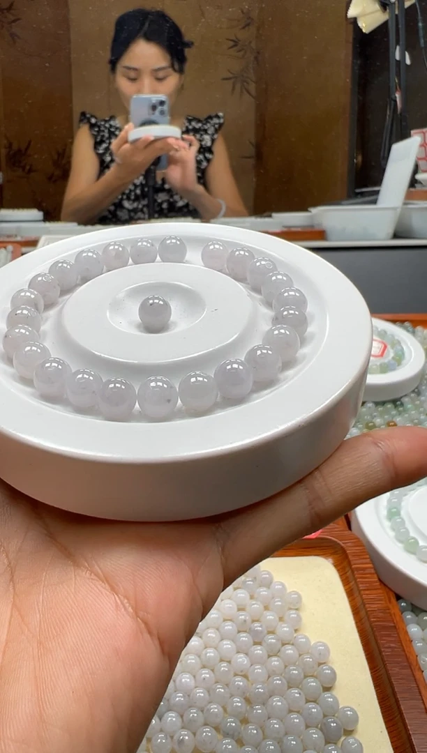 【闪购商品】翡翠手链未镶嵌珠子颗25颗卡7+多样性发货