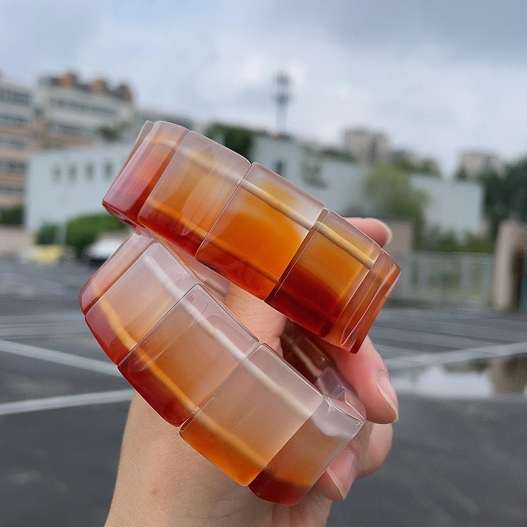 高品质鸿运当头玛瑙手牌 山水牌手串男士手串女士手串随机发一条