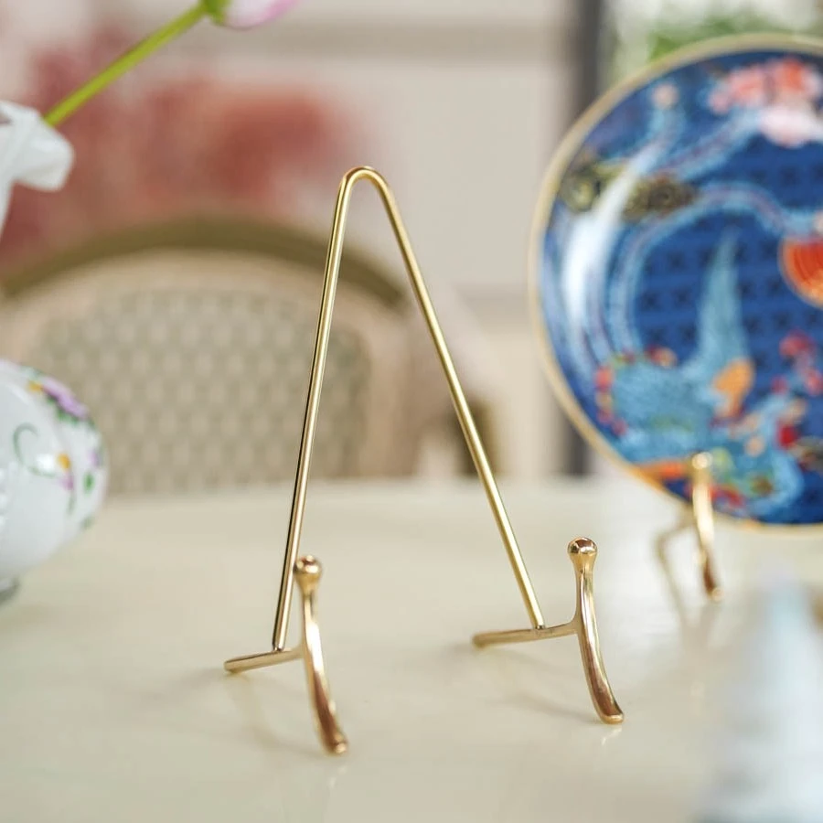 【奇居专属】黄铜展示架赏盘架