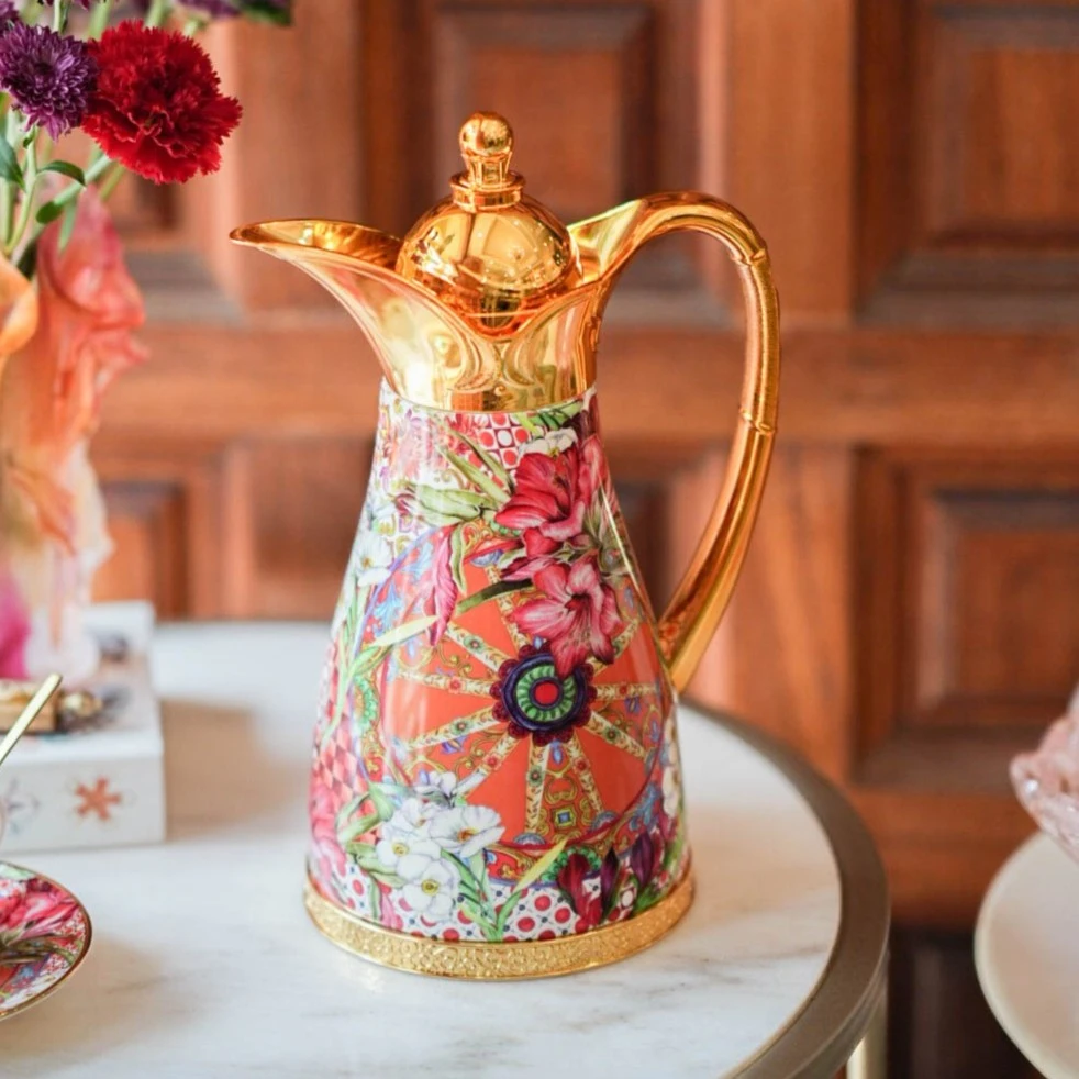 繁花似锦陶瓷水壶大容量保温保冷组合#KW508-GA545新