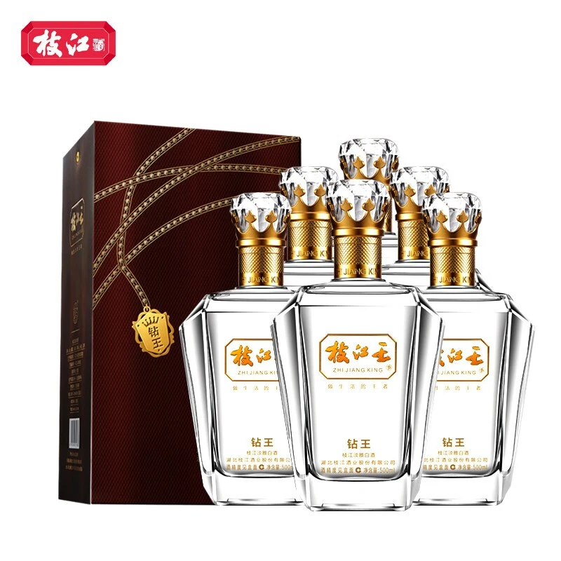 枝江钻王42度低度柔雅纯粮固态发酵白酒 42%vol42度