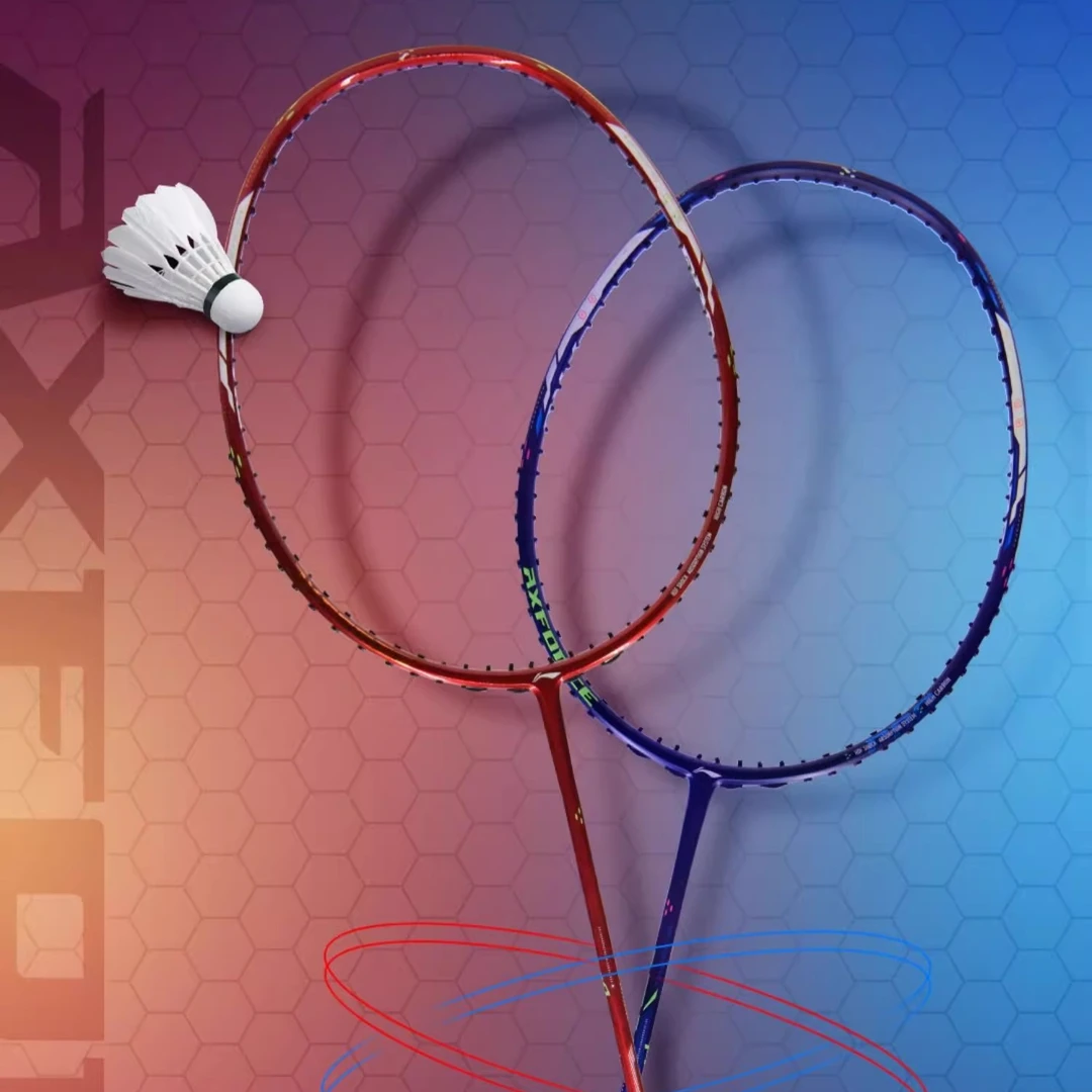 LI-NING/李宁雷霆小钢炮PRO红色蓝色进攻拍全碳素单拍男女