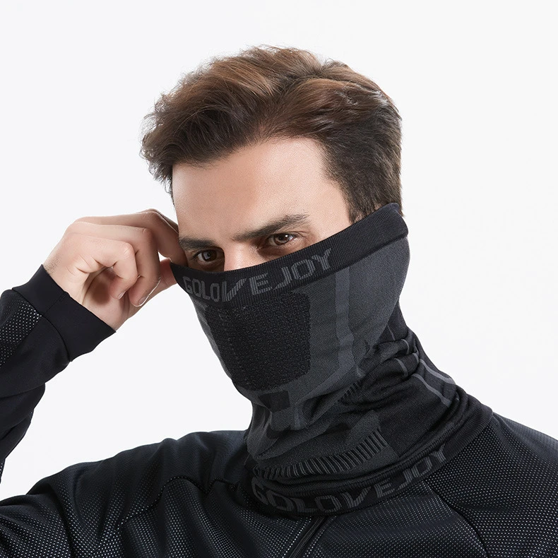 户外骑行面罩男士防晒防尘吸湿透气面巾无缝编制高弹运动四季头巾