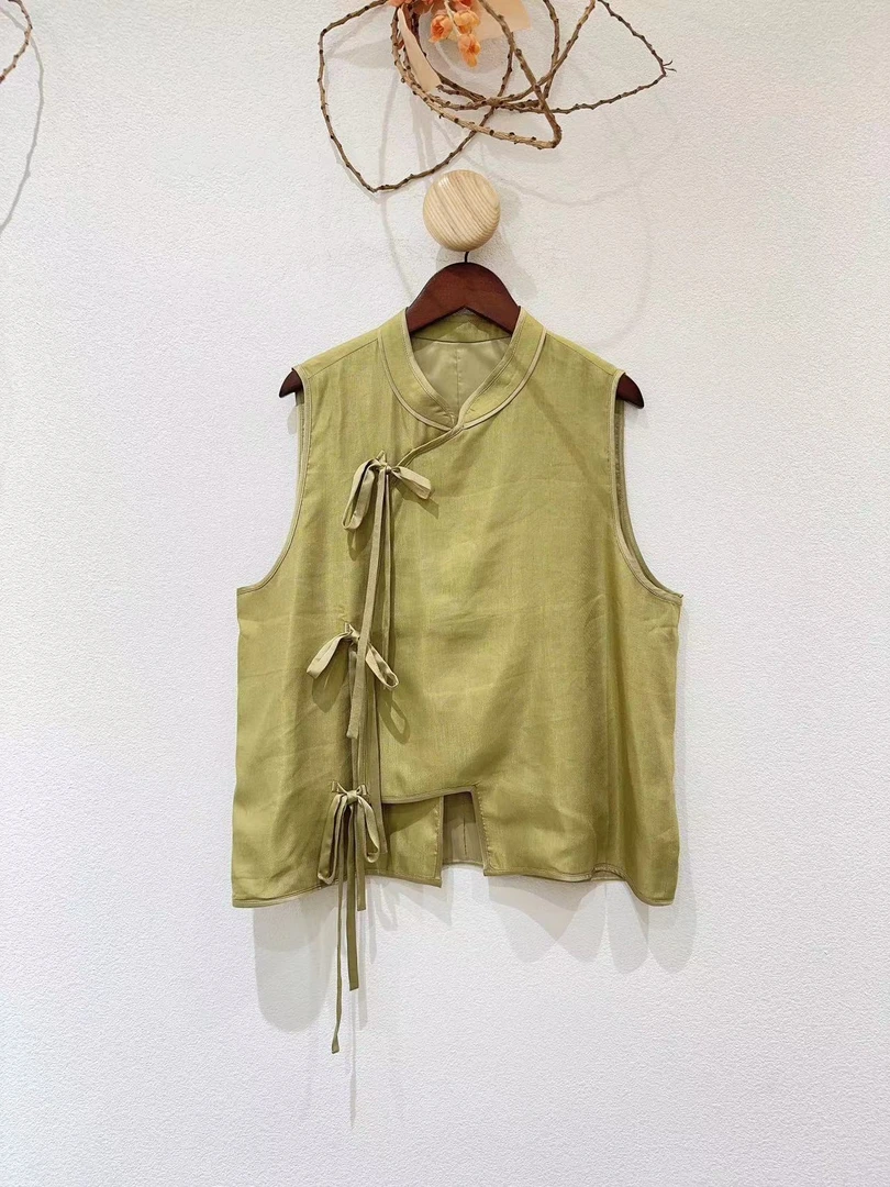 文艺新中式系带马甲V035411