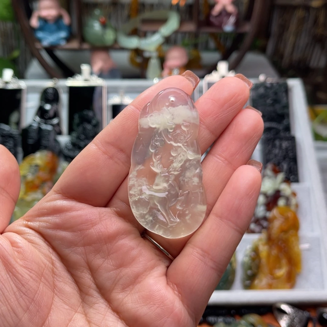 【闪购商品】蛇纹石玉颈饰未镶嵌！