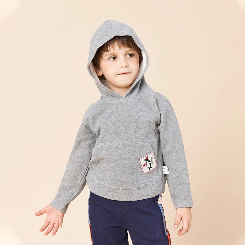 男童秋装儿童卫衣秋宝宝衣服连帽保暖春秋休闲上衣小童韩版舒适