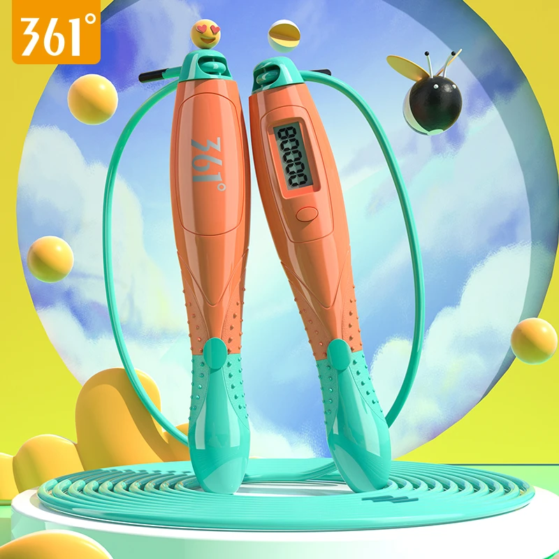 361度计数跳绳儿童专用小学生初中考体育考试绳健身训练钢丝绳pvc