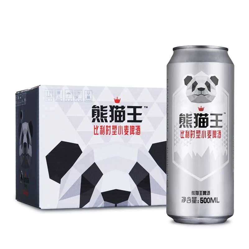 熊猫王11°白啤精酿啤酒Panda king国产整箱听装罐装500ml*12听