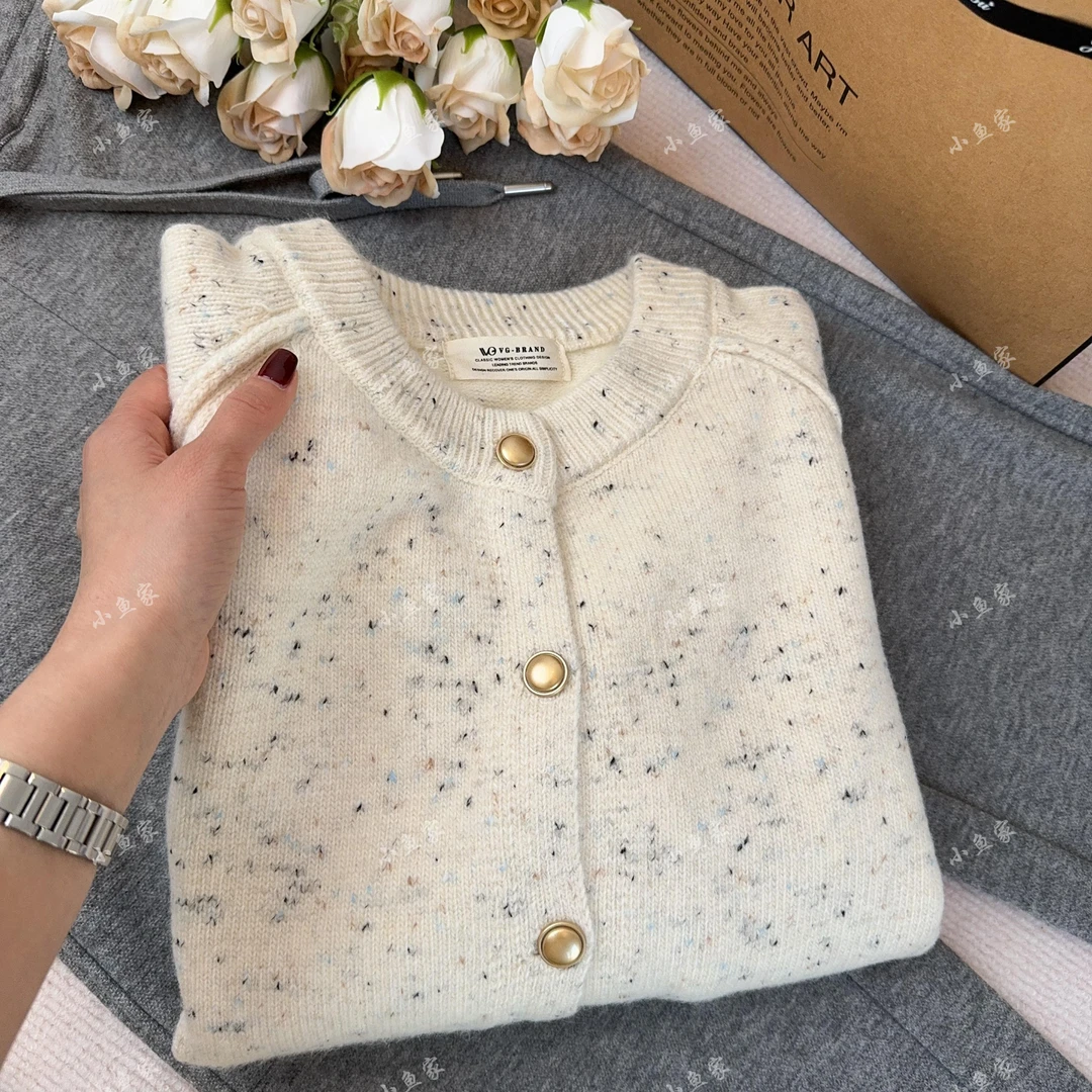 秋冬开衫毛衣针织衫宽松韩版百搭休闲外套小香风春秋长袖洋气