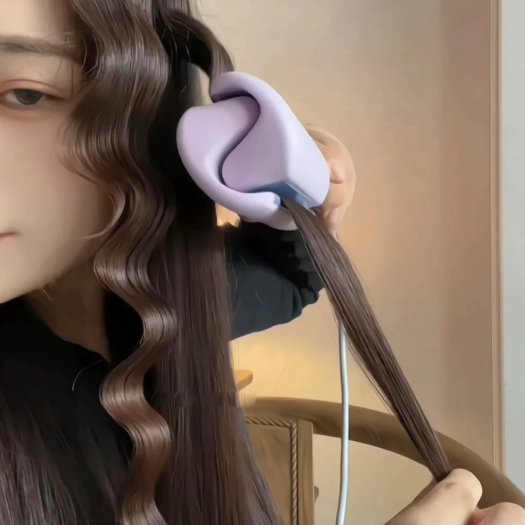 蛋卷头卷发棒水波纹法式蛋蛋卷32mm蛋糕卷发夹板羊毛大卷神器