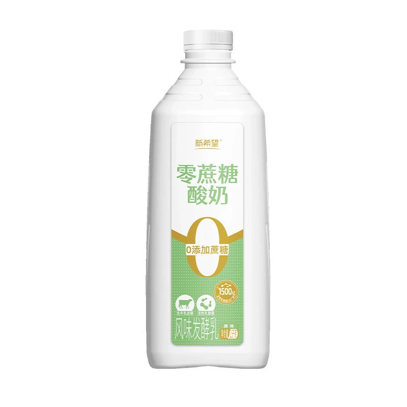 新希望白帝零添加蔗糖风味酸乳1.5kg