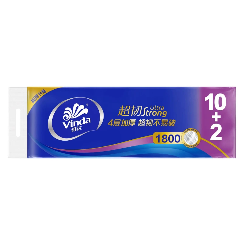 维达超韧4层150g无芯卫生卷纸12卷装