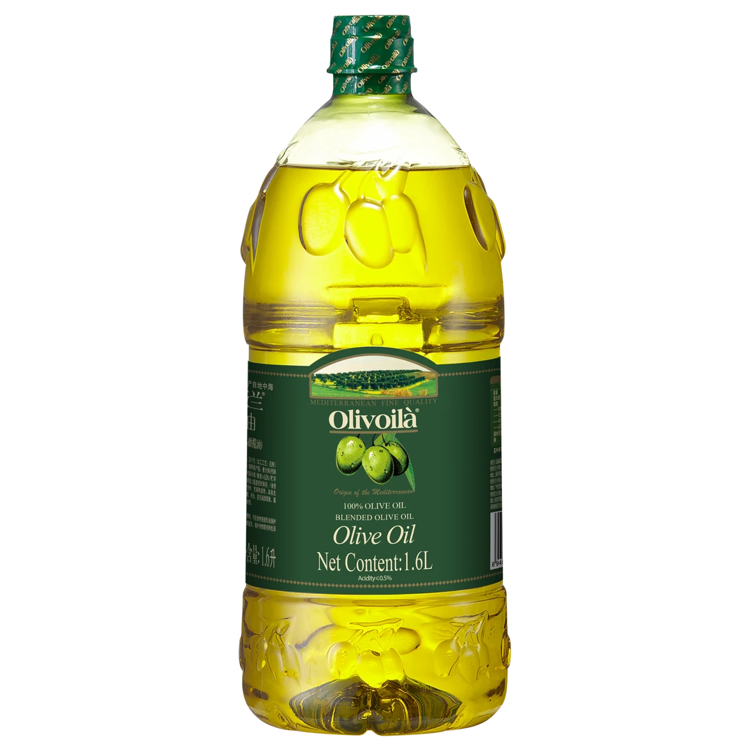 【欧丽薇兰】纯正橄榄油100%1.6L家庭桶装 健康原油烹饪煎炸