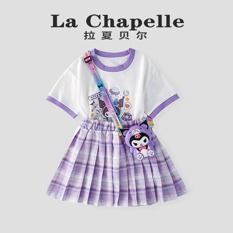 La Chapelle【拉夏贝尔】女童套装夏季新款洋气儿童两件套LB570