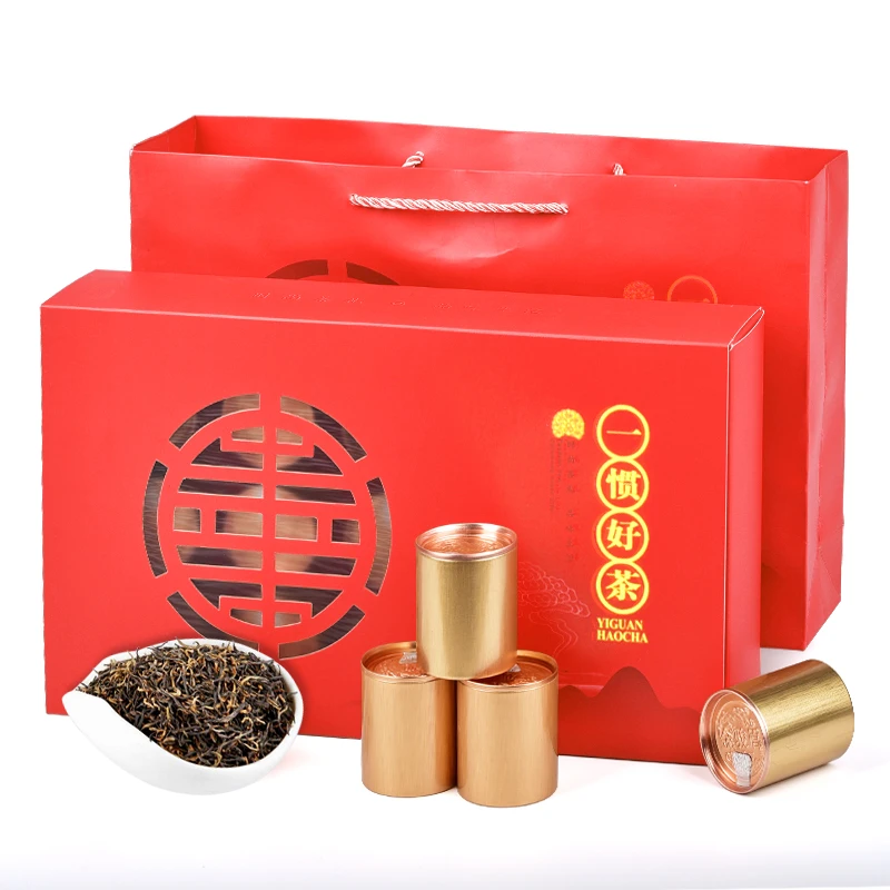 蓝翼金骏眉红茶15罐礼盒装武夷山正山小种碧螺春龙井铁观音大红袍