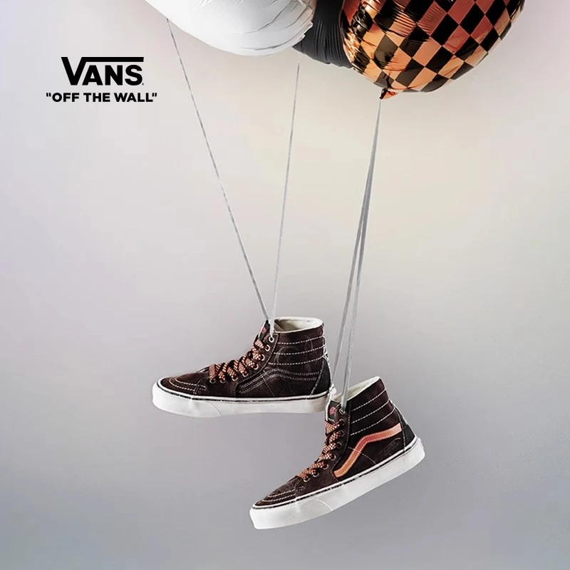 VANS范斯官方 Disney联名SK8-Hi 吸睛橘棕潮流板鞋VN0009QPDNM