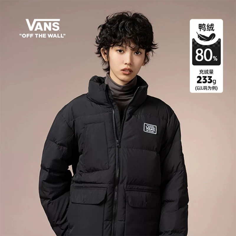 VANS范斯官方 流光风情侣羽绒服外套运动休闲高街春冬保暖H22BLK