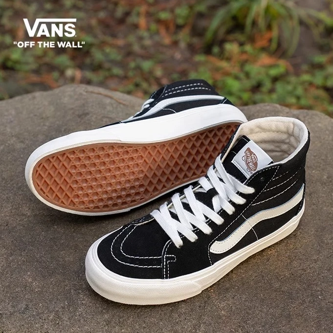 VANS范斯官方 SK8-Hi VR3经典小黑鞋简约板鞋小轮车VN0005UN1KP