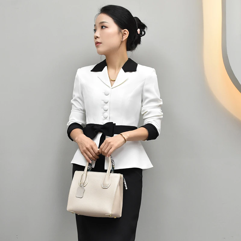 8391 职业套装女2023秋季新款时尚气质洋气名媛职业套裙两件套