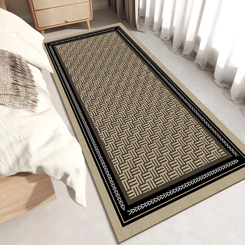 【70*160厘米】简约现代卧室床边毯家用地毯耐脏轻奢高级可裁剪地毯