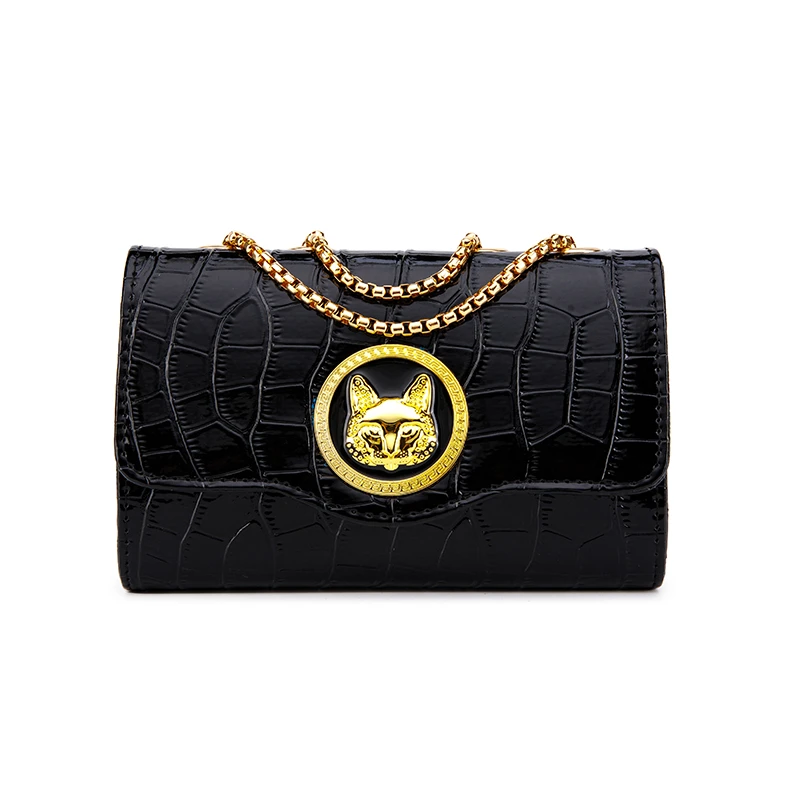 2024单肩斜跨时尚气质链条包女包小猫