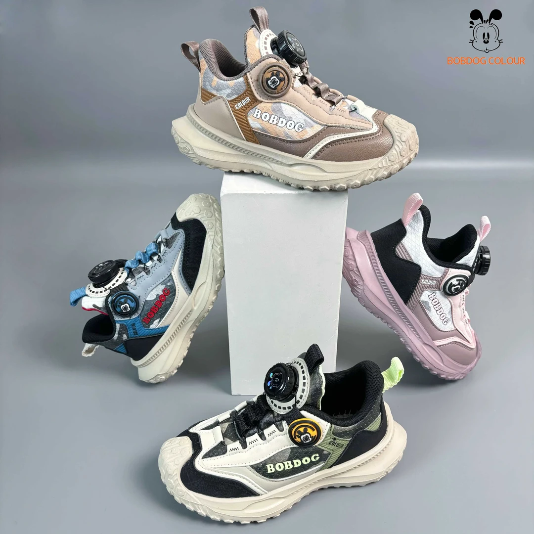 【撤柜】巴布豆卡乐春秋款皮面高级复古风儿童鞋男童女童鞋运动鞋