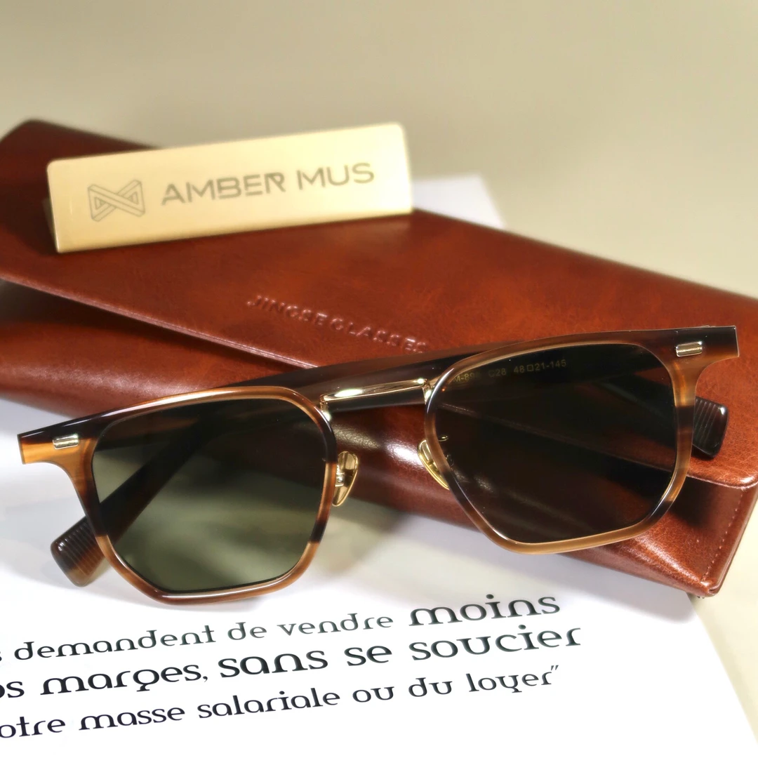 复古中古感玳瑁色茶色墨镜百搭时髦洋气设计师时尚眼镜太阳镜男女