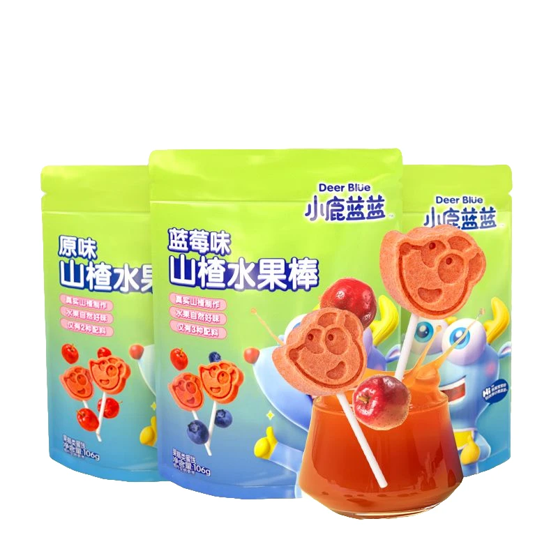 (慢慢专属)小*鹿*蓝*蓝山楂水果棒  原味 蓝莓味106克 原果打浆